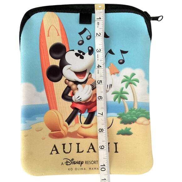 Disney Aulani Mickey Mouse Neoprene IPAD Zippered Cover EUC RARE - Picture 3 of 7